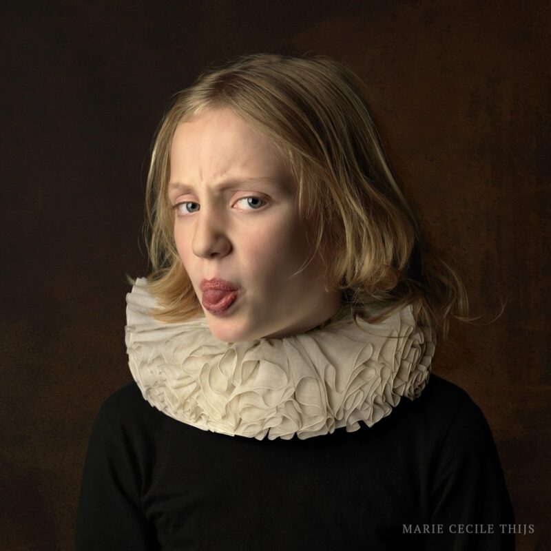 Girl with White Collar Tongue, copyright Marie Cecile Thijs.jpg