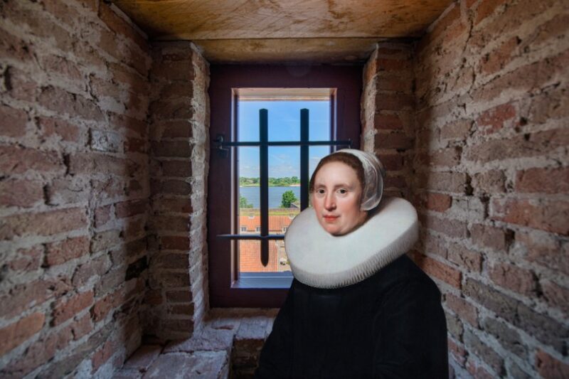 Susanna van Oostdijk in Loevestein gevangenis (beeld: Slot Loevestein)